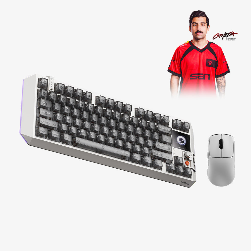 MelGeek Centauri Hall Effect Gaming Keyboard 8000Hz Gray
