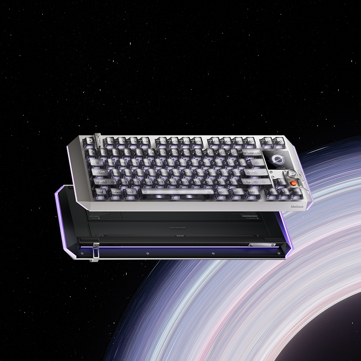 MelGeek Centauri Hall Effect Gaming Keyboard 8000Hz Gray